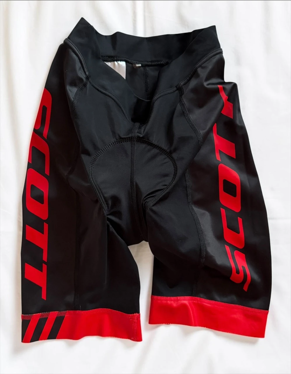 Culotte de ciclismo Scott negro y rojo talla S